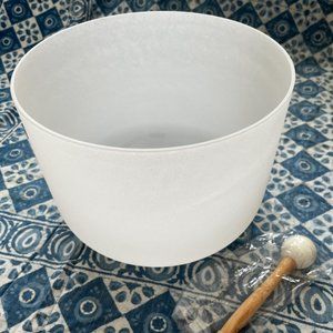 Professional Quality 12" Crystal Singing Bowl 3rd Octave Perfect Pitch note A